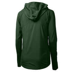 Philadelphia Eagles Cutter & Buck Women's Gridiron Classics Logo Adapt Eco Knit Hybrid Recycled Full-Zip Hoodie - Hunter Green online