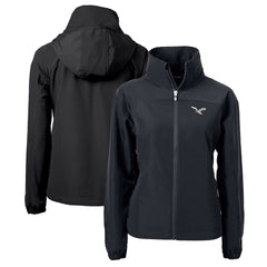 Philadelphia Eagles Cutter & Buck Women's Gridiron Classics Logo Charter Eco Recycled Full-Zip Jacket - Black on sale