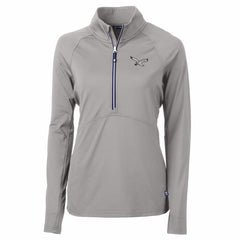 Philadelphia Eagles Cutter & Buck Women's Gridiron Classics Logo Adapt Eco Knit Stretch Recycled Half-Zip Pullover Top - Gray outlet