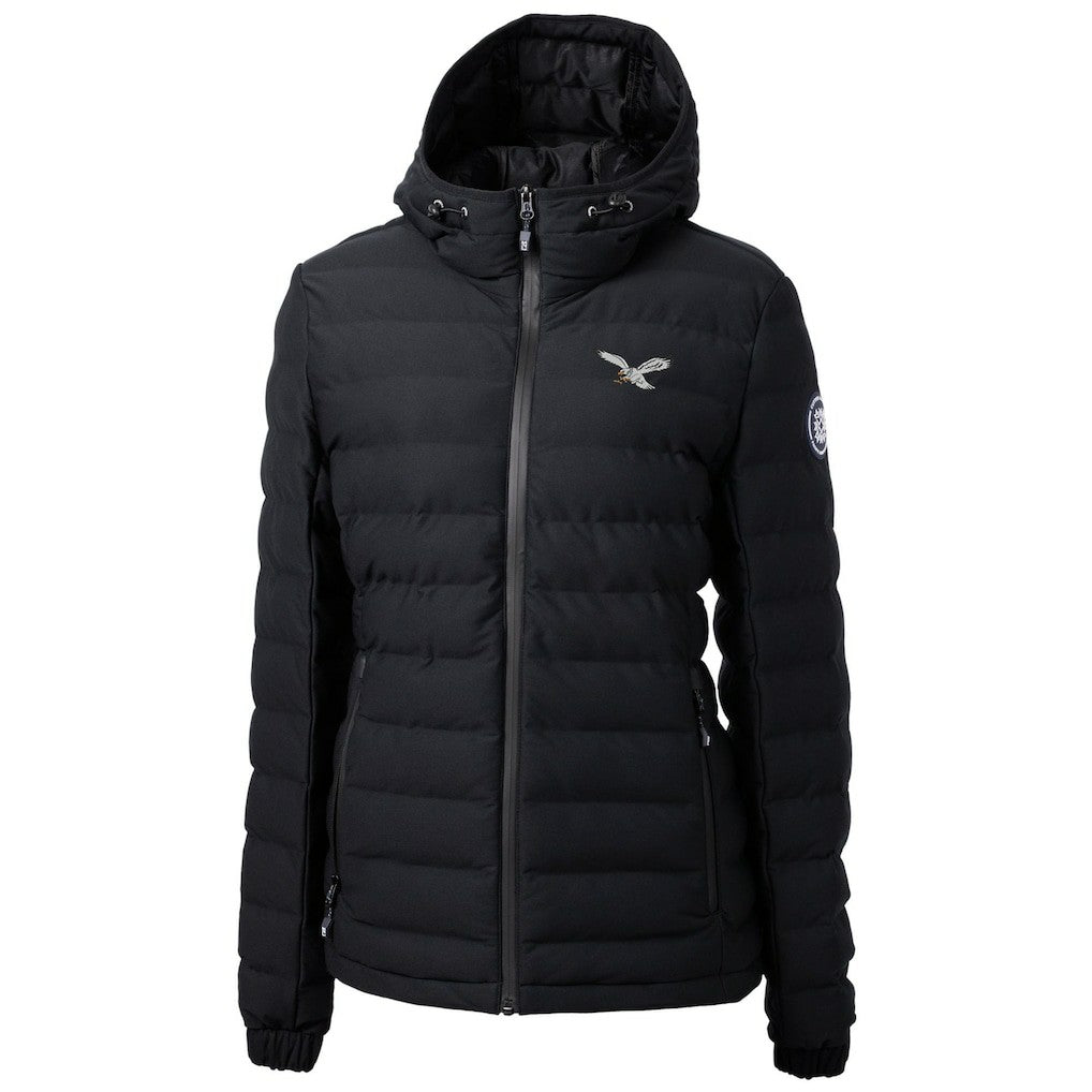 Philadelphia Eagles Cutter & Buck Women's Gridiron Classics Logo Mission Ridge Repreve Eco Insulated Full-Zip Puffer Jacket - Black discount