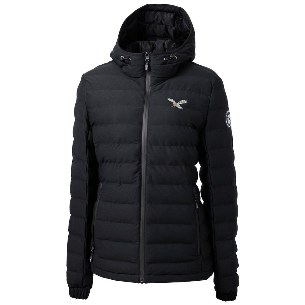 Philadelphia Eagles Cutter & Buck Women's Gridiron Classics Logo Mission Ridge Repreve Eco Insulated Full-Zip Puffer Jacket - Black discount