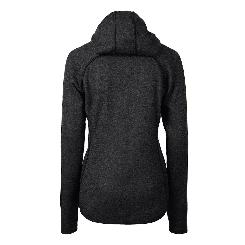 Philadelphia Eagles Cutter & Buck Women's Gridiron Classics Logo Mainsail Sweater-Knit Full-Zip Hoodie - Heather Charcoal sale