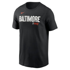 Baltimore Orioles City Connect Wordmark T-Shirt Black