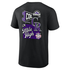 Colorado Rockies Split Zone T-Shirt Black