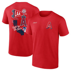 Los Angeles Angels Split Zone T-Shirt Red
