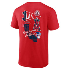 Los Angeles Angels Split Zone T-Shirt Red