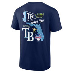 Tampa Bay Rays Split Zone T-Shirt Navy