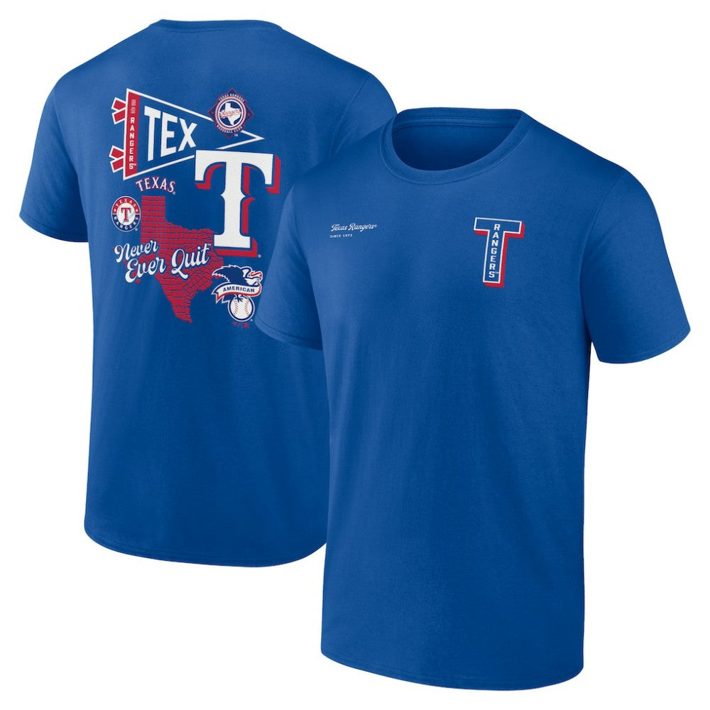 Texas Rangers Split Zone T-Shirt Royal