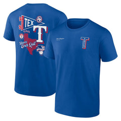 Texas Rangers Split Zone T-Shirt Royal