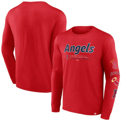 Los Angeles Angels Strike the Goal Long Sleeve T-Shirt Red