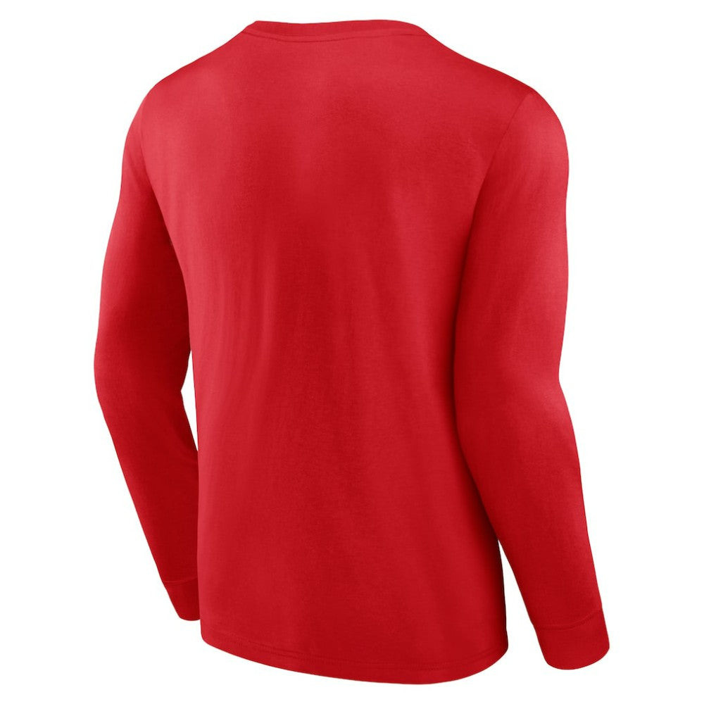 Los Angeles Angels Strike the Goal Long Sleeve T-Shirt Red