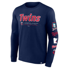 Minnesota Twins Strike the Goal Long Sleeve T-Shirt Navy