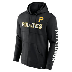 Pittsburgh Pirates Ace Hoodie Full-Zip Sweatshirt Black