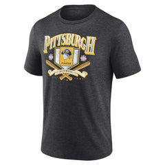 Pittsburgh Pirates Home Team Tri-Blend T-Shirt Heather Charcoal