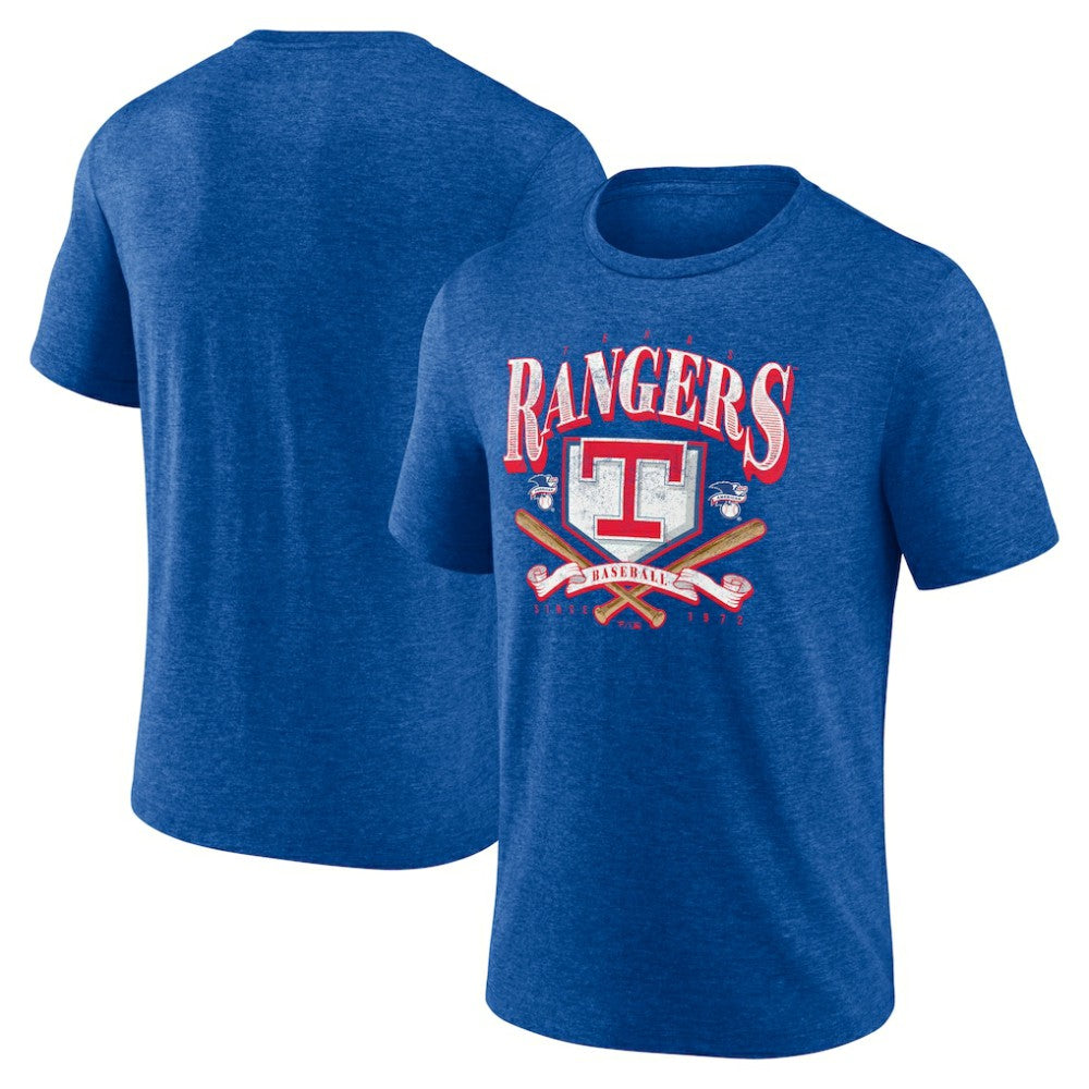 Texas Rangers Home Team Tri-Blend T-Shirt Heather Royal