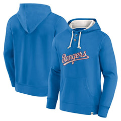 Texas Rangers Royal Plan for Adversity Henley Fleece Pullover Hoodie