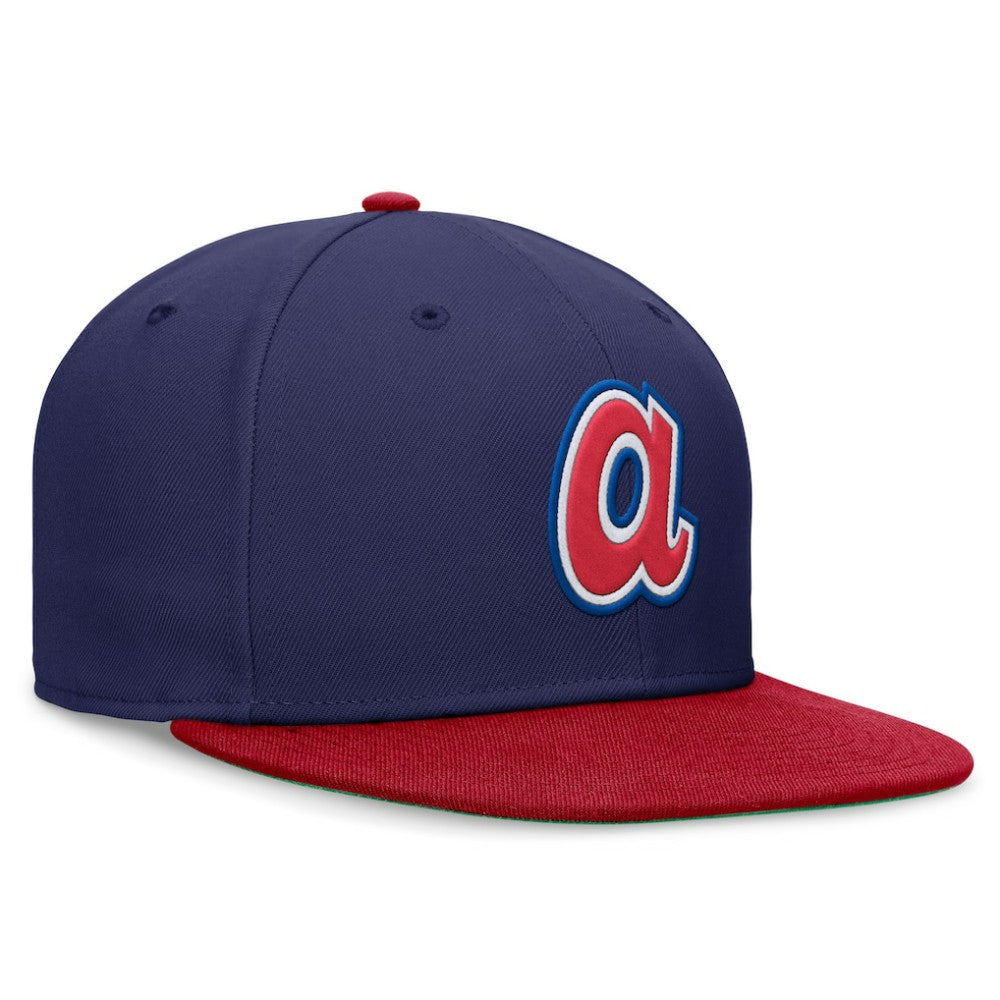 Atlanta Braves Rewind Cooperstown True Performance Fitted Hat Royal/Red