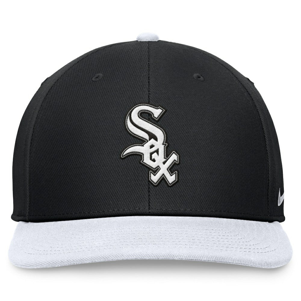 Chicago White Sox Two-Tone Snapback Hat Black/White