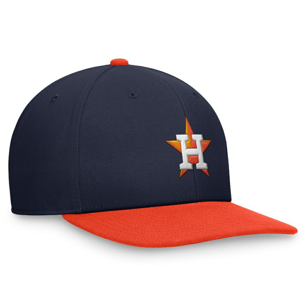 Houston Astros Two-Tone Snapback Hat Navy/Orange