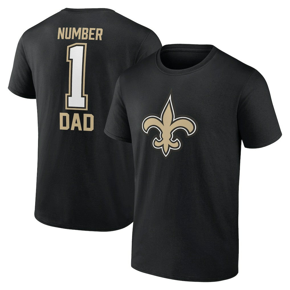 New Orleans Saints Father's Day T-Shirt - Black sale