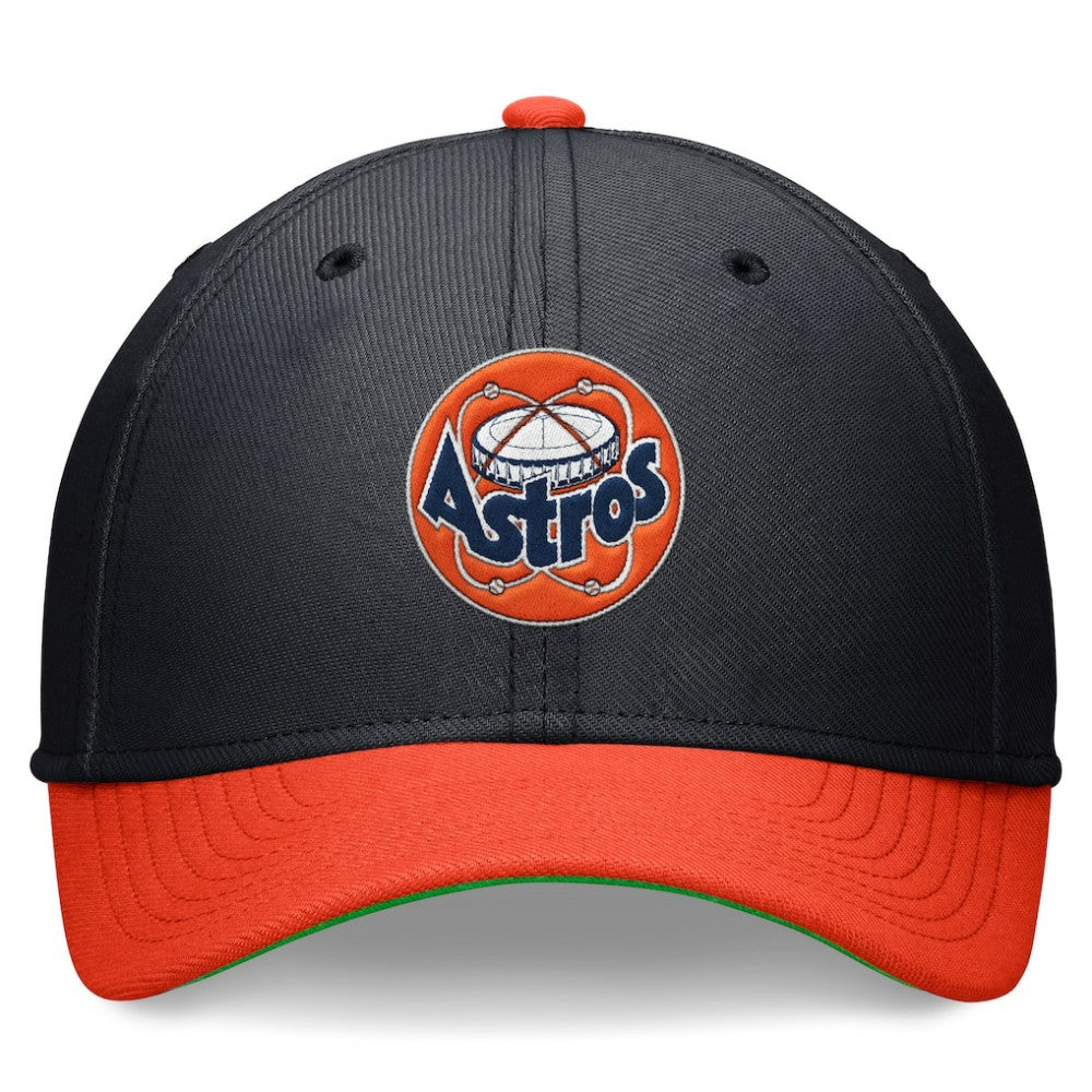 Houston Astros Cooperstown Collection Rewind Swooshflex Performance Hat Navy/Orange