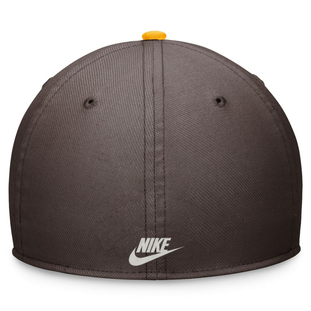 San Diego Padres Cooperstown Collection Rewind Swooshflex Performance Hat Brown/Gold