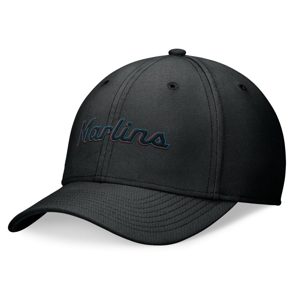 Miami Marlins Performance Flex Hat Black