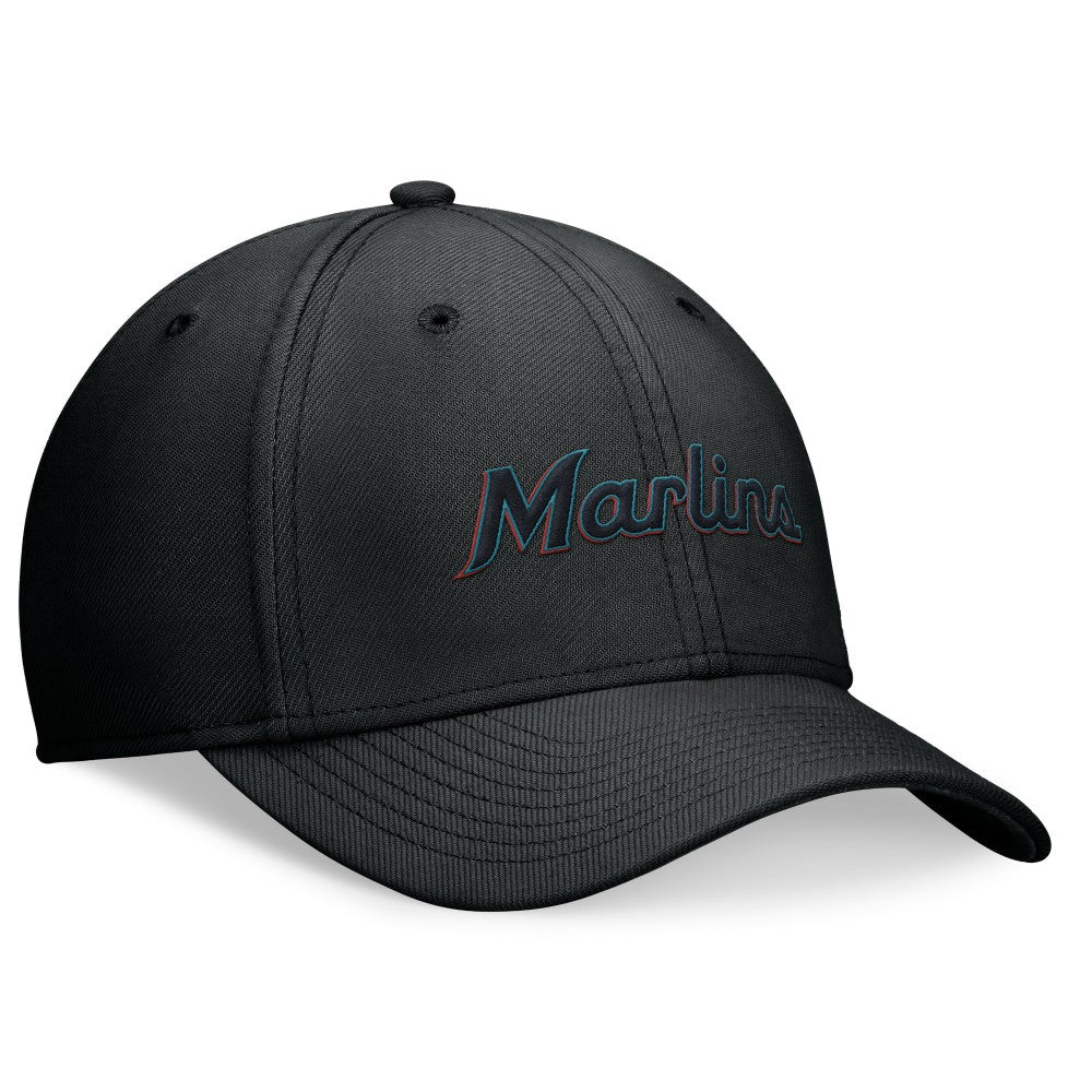 Miami Marlins Performance Flex Hat Black