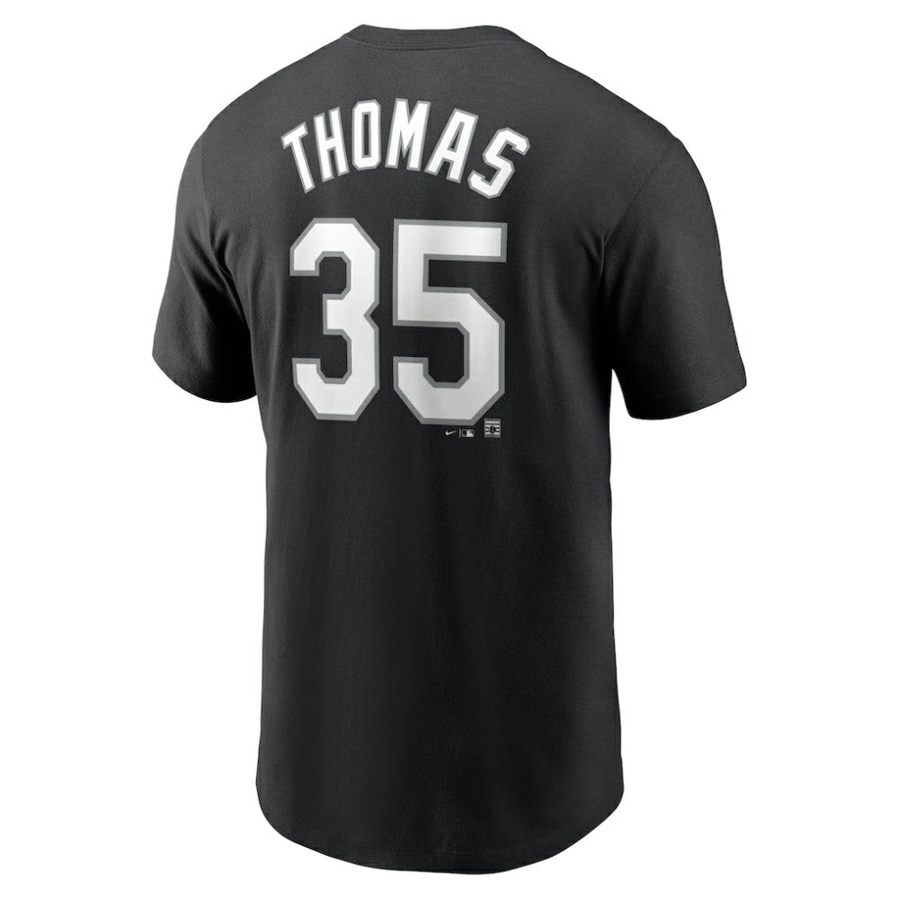 Frank Thomas Chicago White Sox Cooperstown Collection Fuse Name & Number T-Shirt Black