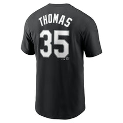 Frank Thomas Chicago White Sox Cooperstown Collection Fuse Name & Number T-Shirt Black