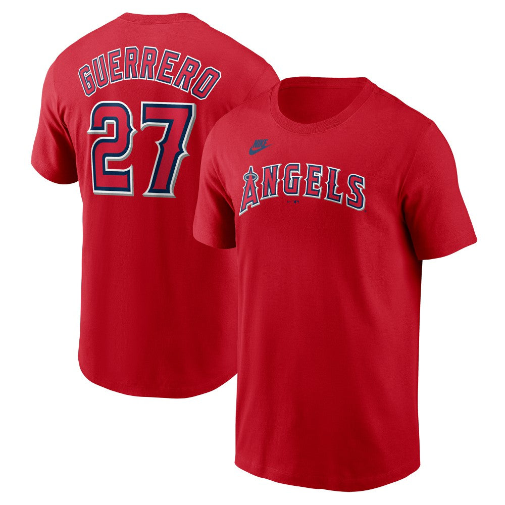 Vladimir Guerrero Los Angeles Angels Fuse Name & Number T-Shirt Red