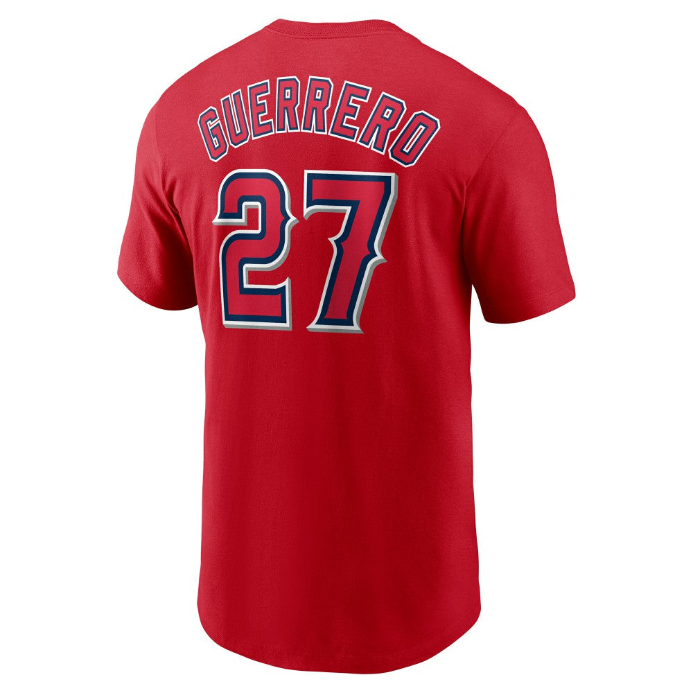 Vladimir Guerrero Los Angeles Angels Fuse Name & Number T-Shirt Red