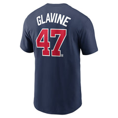 Tom Glavine Atlanta Braves Fuse Name & Number T-Shirt Navy