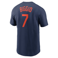 Craig Biggio Houston Astros Cooperstown Collection Fuse Name & Number T-Shirt Navy