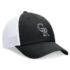 Colorado Rockies Club Trucker Adjustable Hat Black
