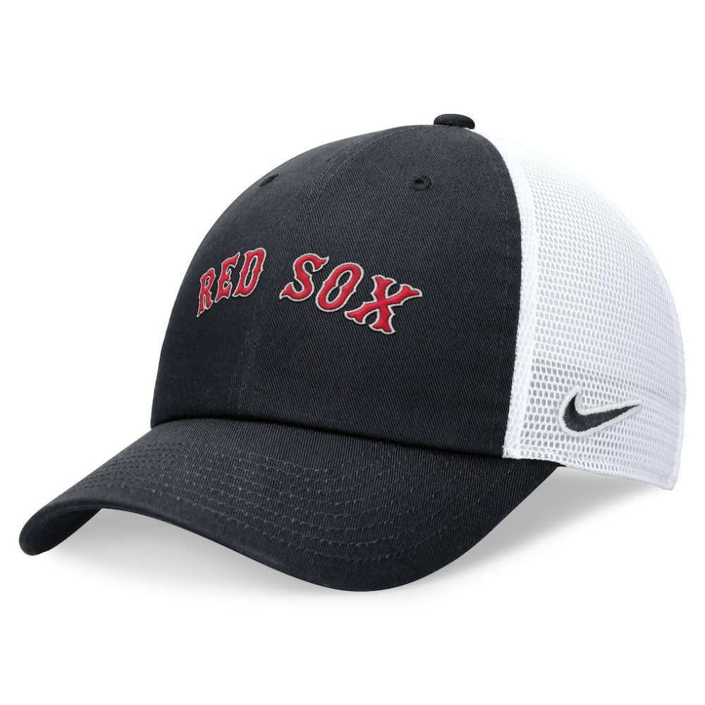 Boston Red Sox Wordmark Adjustable Trucker Hat Navy