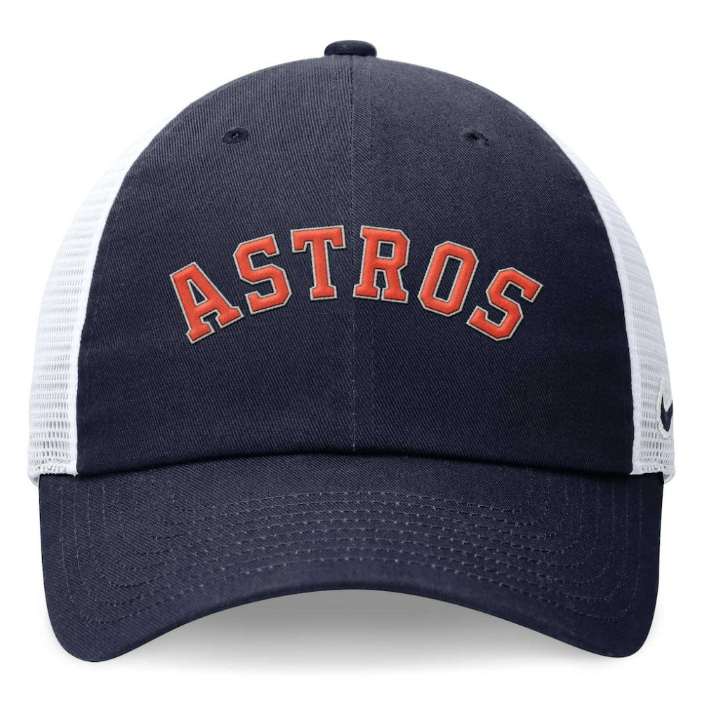 Houston Astros Wordmark Adjustable Trucker Hat Navy
