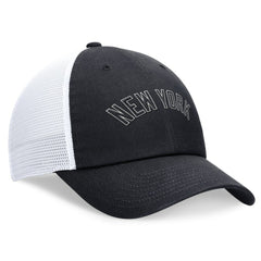 New York Yankees Wordmark Adjustable Trucker Hat Navy