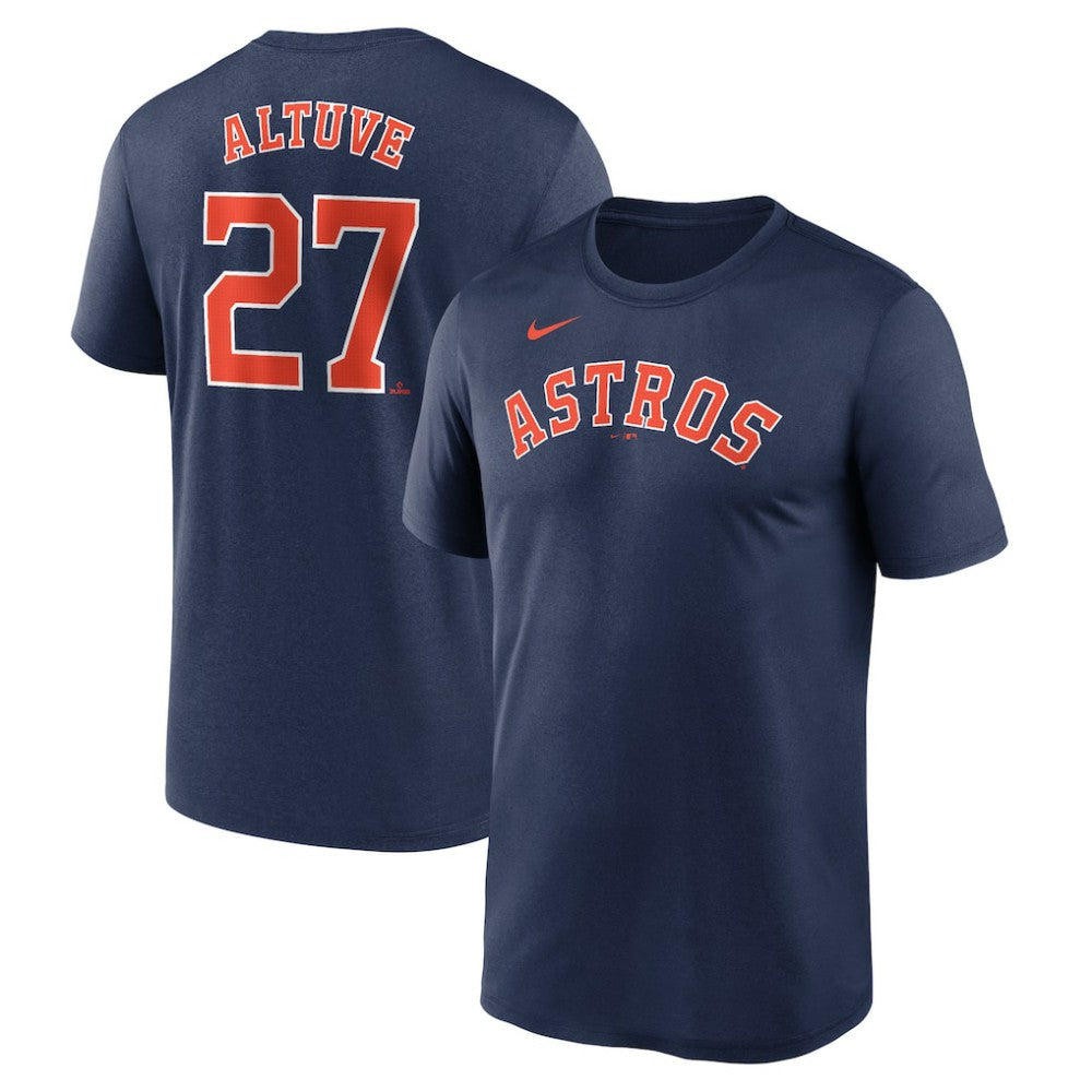 Jose Altuve Houston Astros Legend Name & Number Performance T-Shirt Navy