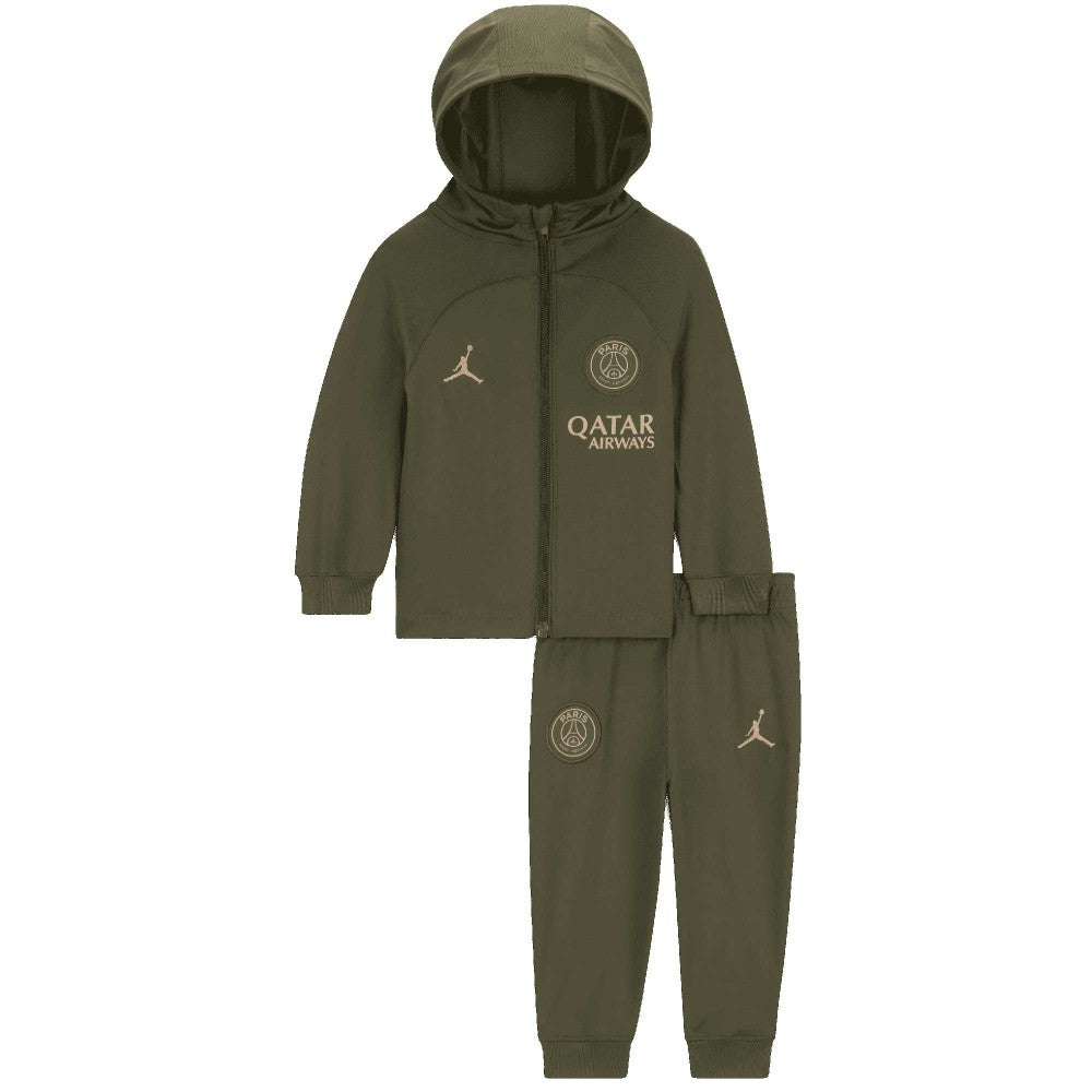 Paris Saint-Germain Jordan Brand Infant 2023/24 Fourth Strike Raglan Tracksuit Set on sale - Olive
