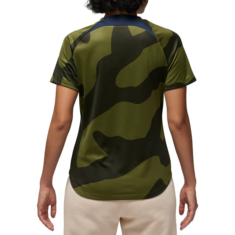 Paris Saint-Germain Jordan Brand Women's 2023/24 Fourth Academy Pro Pre-Match Top - Olive sale