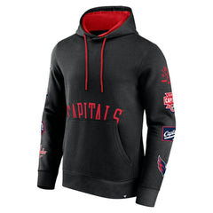 Washington Capitals Fanatics Wild Winner Pullover Hoodie - Black Hoodies