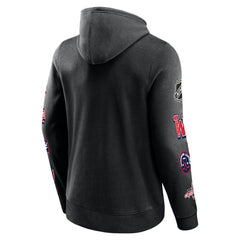 Washington Capitals Fanatics Wild Winner Pullover Hoodie - Black Hoodies