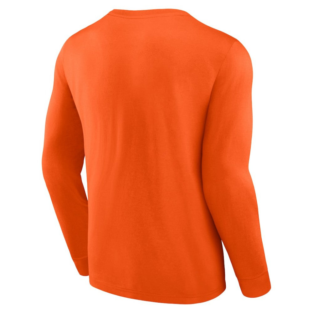 Philadelphia Flyers Fanatics Strike the Goal Long Sleeve T-Shirt - Orange T-shirts