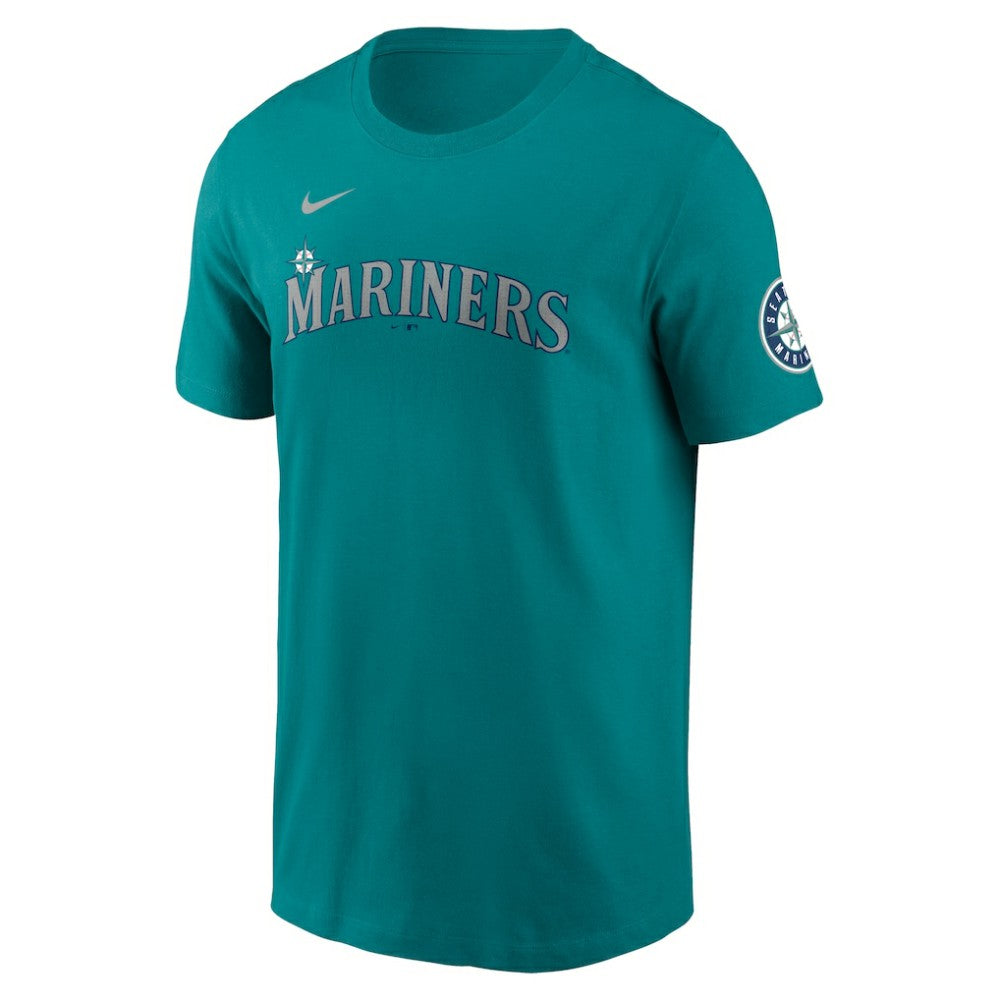 Cal Raleigh Seattle Mariners Fuse Name & Number Inline T-Shirt Aqua