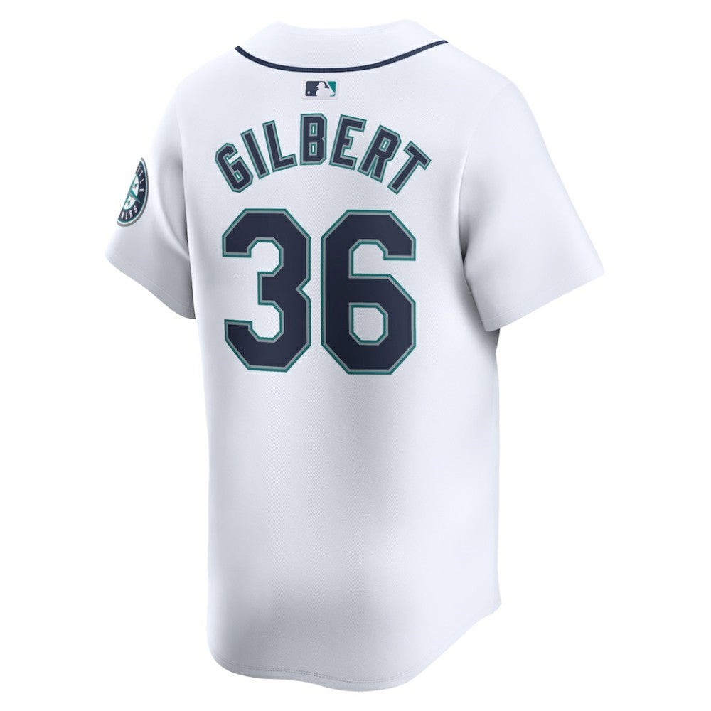 Logan Gilbert Seattle Mariners Home Limited Player Jersey White