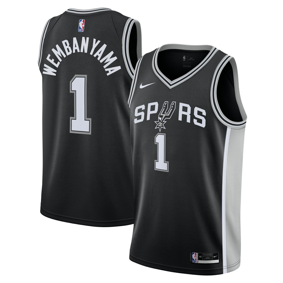 Victor Wembanyama San Antonio Spurs Youth Swingman Jersey - Icon Edition - Black for sale
