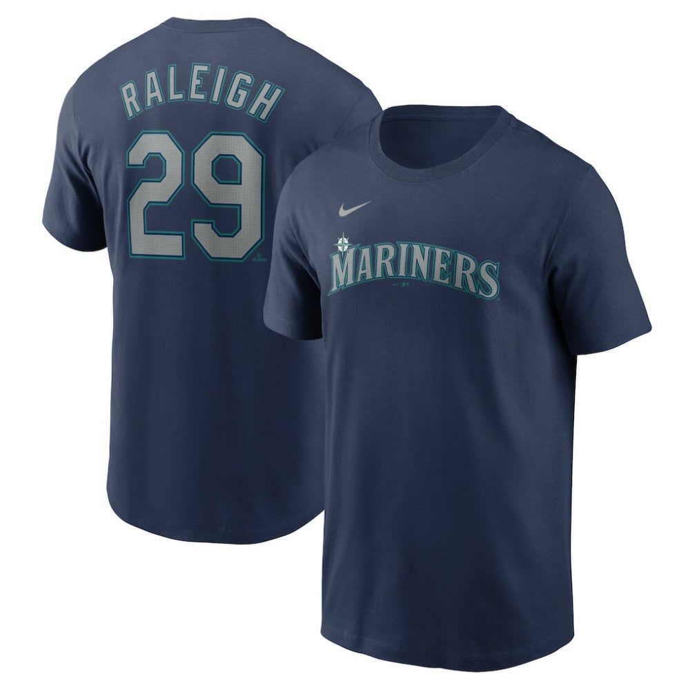Cal Raleigh Seattle Mariners Fuse Name & Number T-Shirt Navy