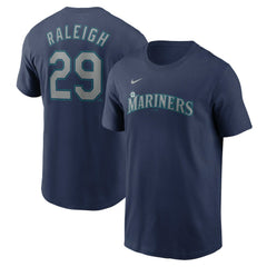 Cal Raleigh Seattle Mariners Fuse Name & Number T-Shirt Navy