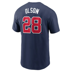 Matt Olson Atlanta Braves Fuse Name & Number T-Shirt Navy